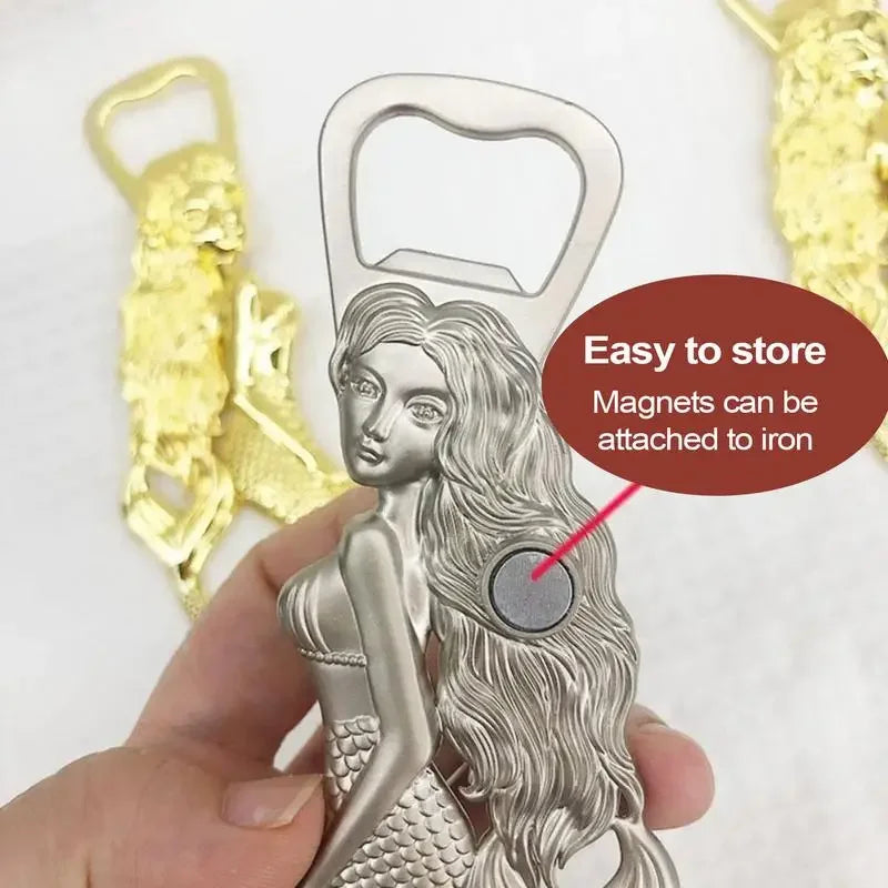Mermaid Magnetic Bottle Opener – Zinc Alloy Fridge Beer Opener Bottle Opener Babs