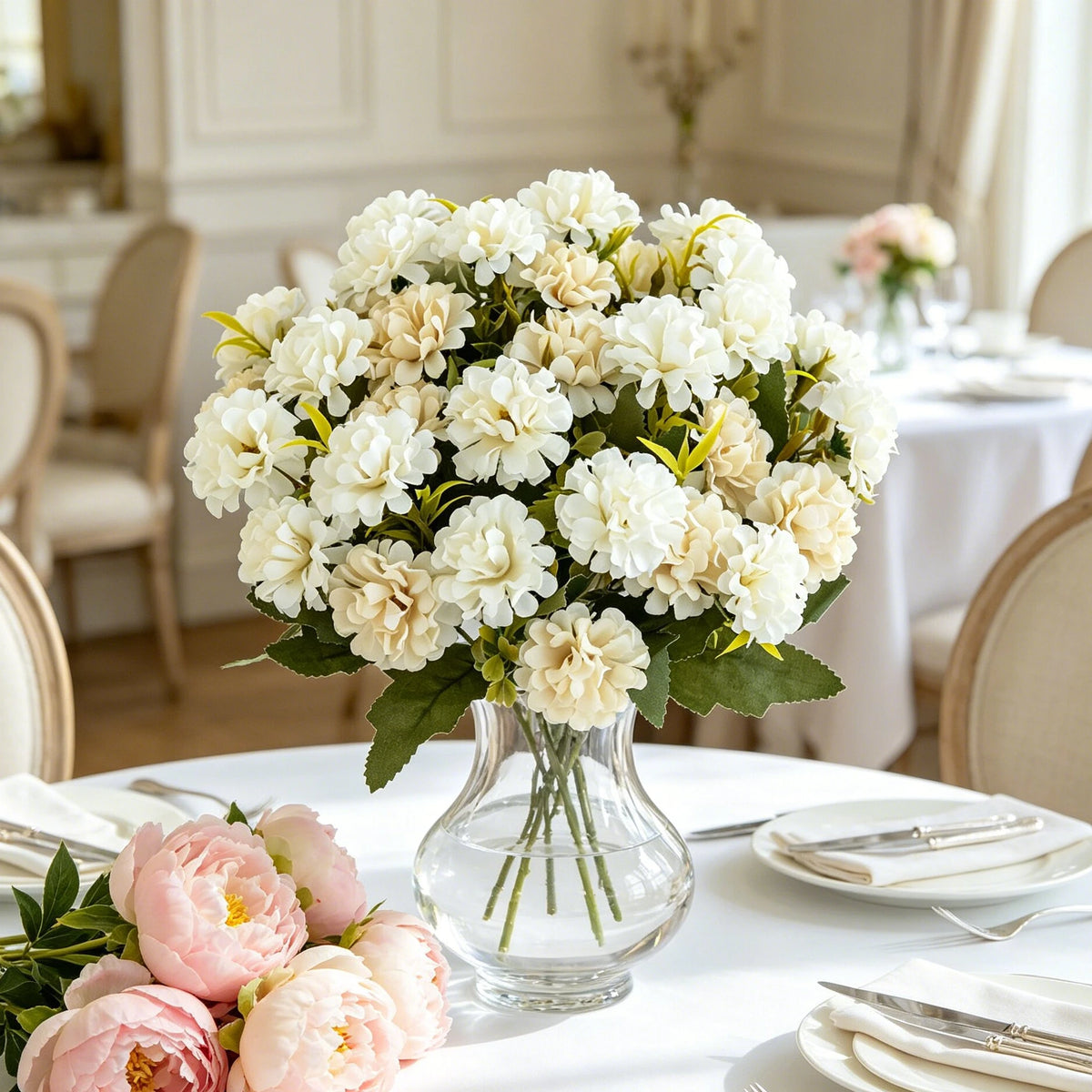 Silk Hydrangea Artificial Bouquet – Wedding & Home Décor Artificial Flower Bouquet Babs