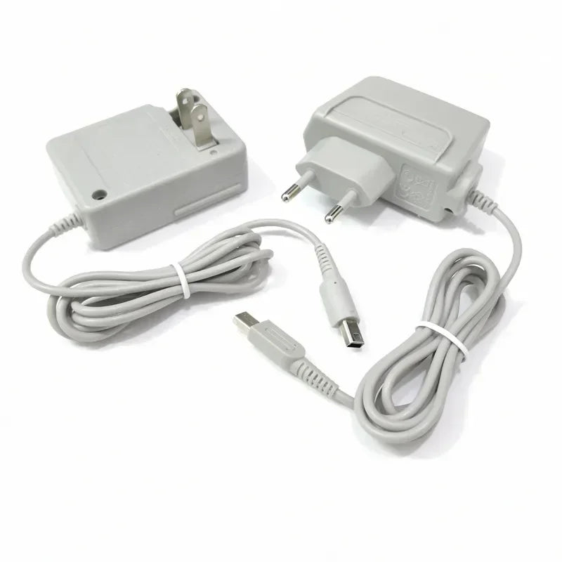 Nintendo 3DS 2DS DSi AC Adapter Wall Charger – US & EU Plug AC Power Adapter Babs