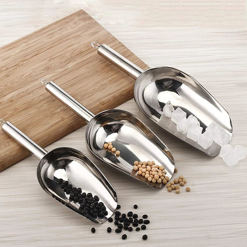Stainless Steel Ice Scoop Set – 5, 8 & 12 oz | Bar & Kitchen Kitchen Ice Scoop Babs
