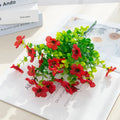 Artificial Cherry Blossom Silk Flowers – Wedding & Home Décor Artificial Flower Stem Babs Red