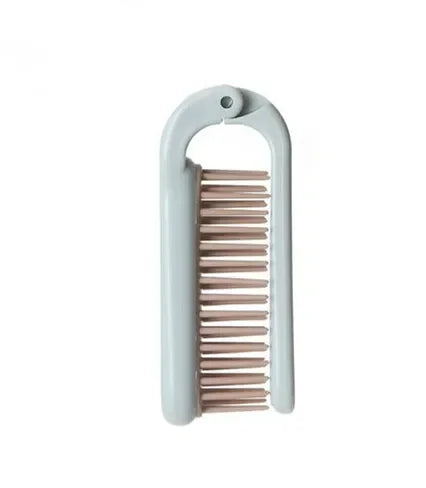 Babs Mini Folding Air Cushion Hair Brush – Anti-Static, Portable Folding Hair Brush Babs Blue