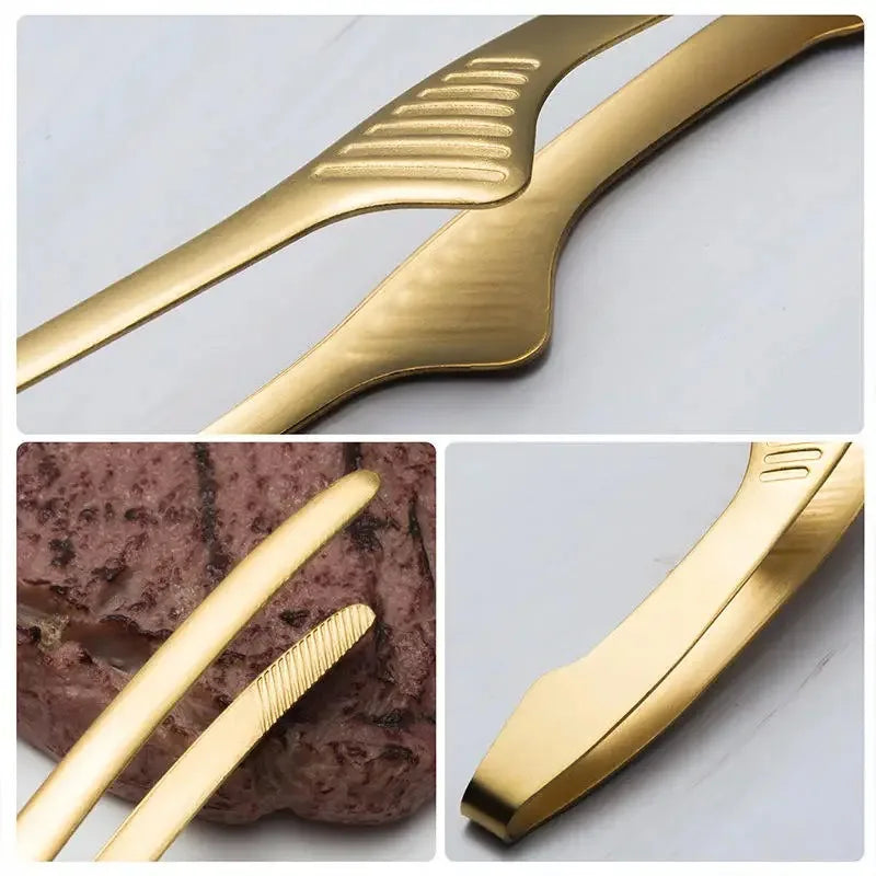 Stainless Steel BBQ Food Tongs – Multipurpose Kitchen Clips BBQ Food Tongs Babs