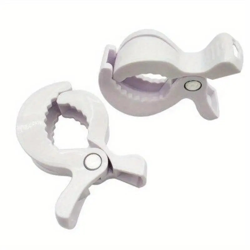 2pc Colorful Plastic Clips – Car Seat Blanket & Mosquito Net Stroller Clip Set Babs