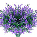 Artificial Lavender Stems 6/12 Pcs – Fake Flowers Home Decor Artificial Flower Stems Babs PURPLE 6 pcs