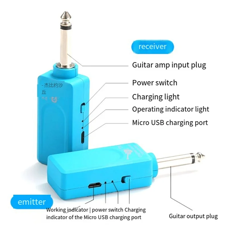 Wireless Audio Transceiver for Guitar, Bass & Saxophone Wireless Audio Transceiver Babs