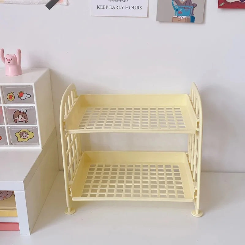 Multi-Tier Desktop Storage Shelf Organizer – Home & Office Desktop Storage Shelf Babs