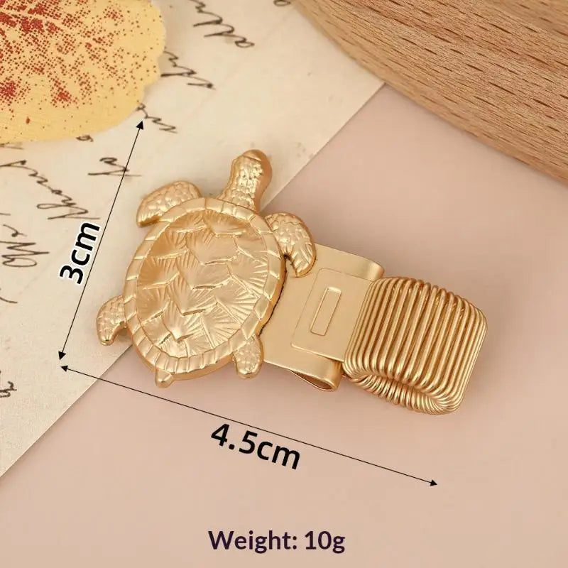 Ocean Turtle Metal Pen Clip – Spring Loaded Notebook Pen Holder Metal Pen Clip Babs D
