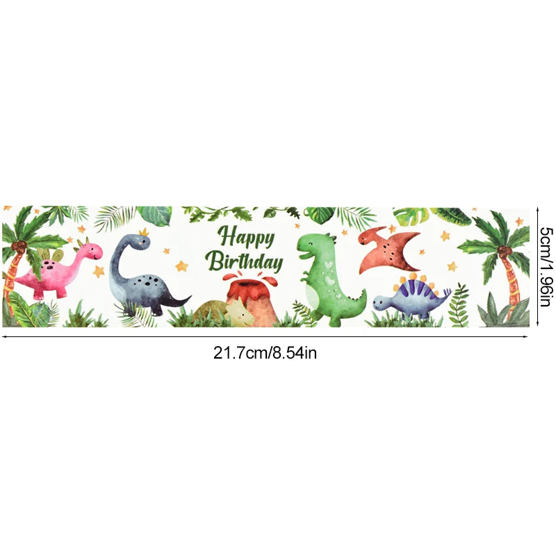 Dinosaur Party Water Bottle Sticker Labels – 12/24 Pcs Kids Party Bottle Stickers Babs