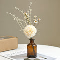 Artificial Silk Peony Bouquet with Vase & Gift Box – 30cm Artificial Flower Bouquet Babs color 2 with vase 1 pc
