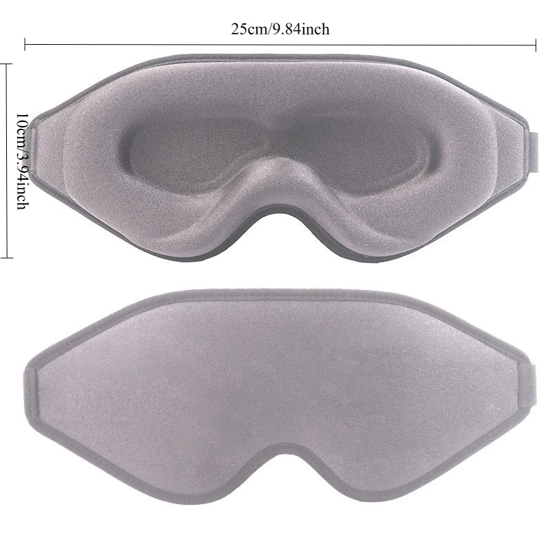 3D Memory Foam Blackout Sleep Eye Mask – Zero Eye Pressure Sleep Eye Mask Babs grey