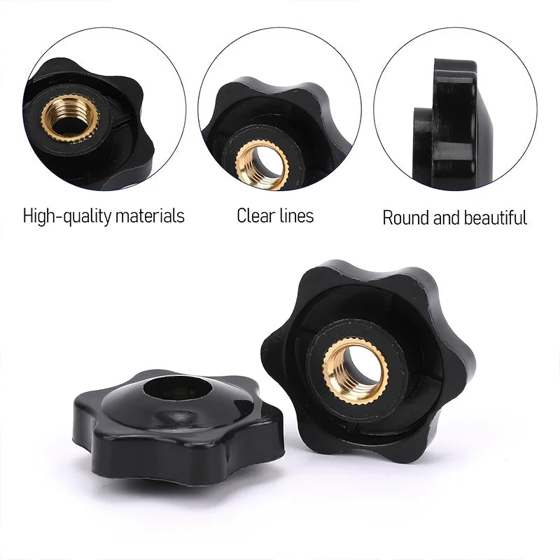 M5–M10 Copper Thumb Knob Nut – Star Hand Tighten Clamping Knob Thumb Knob Nut Babs