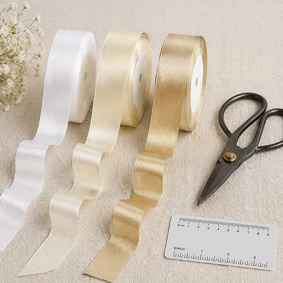 25 Yard Satin Ribbon for Gift Wrapping, Crafts & Parties Satin Craft Ribbon Babs
