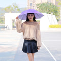 Fishing Umbrella Hat – UV Protection & Rainproof Outdoor Cap Umbrella Sun Hat Babs Purple 10PCS