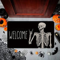 Halloween Skeleton Skull Non-Slip Door Mat & Welcome Rug Decorative Floor Mat Babs 1 Skull 50x80cm-4PCS