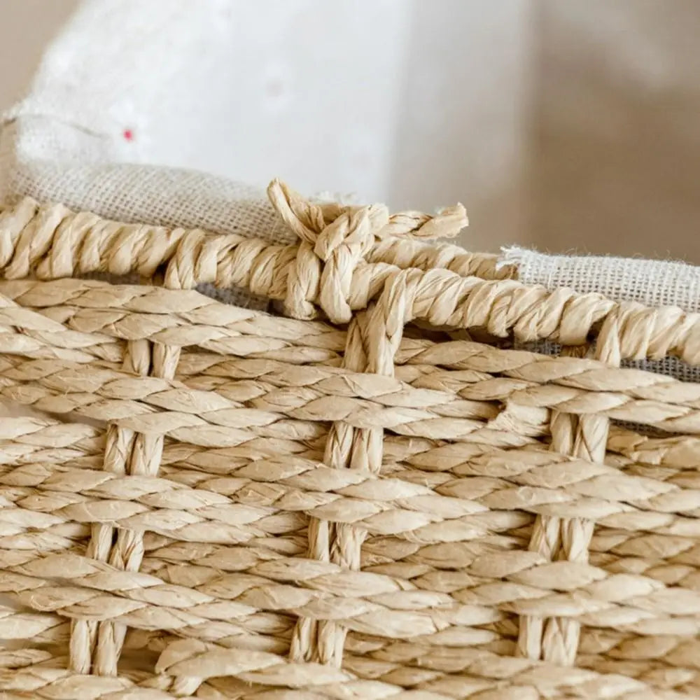 Hand Woven Wicker Storage Basket – Bohemian Home Organizer Wicker Storage Basket Babs