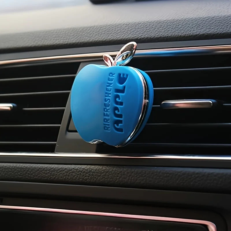 Apple-Shaped Car Air Freshener Vent Clip – Floral Fragrance Car Air Freshener Babs 1pc blue Fragrance random