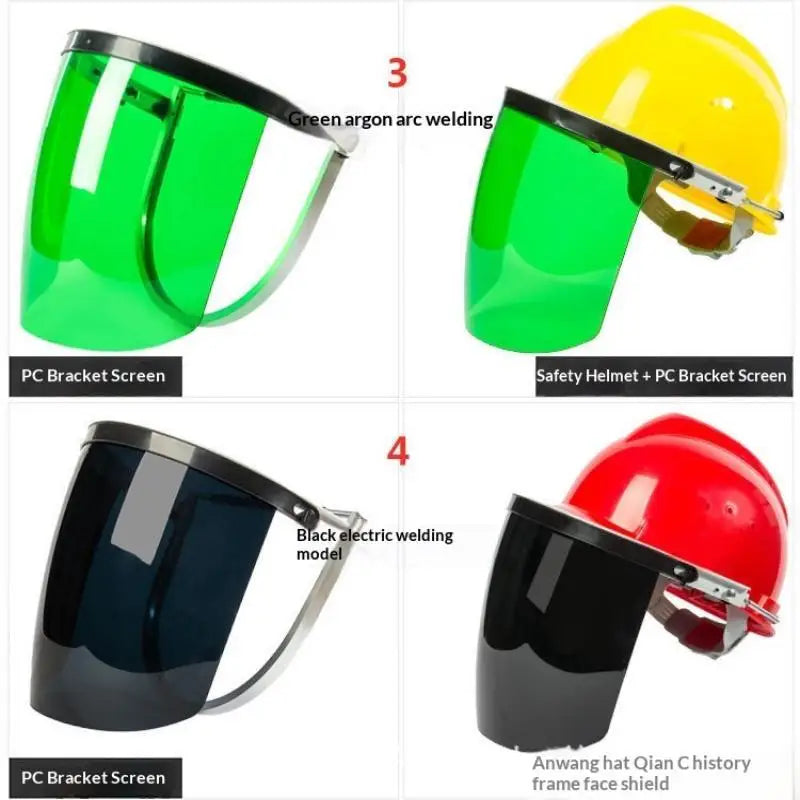 Safety Helmet with PC Face Shield for Welding & Construction Welding Safety Helmet Babs