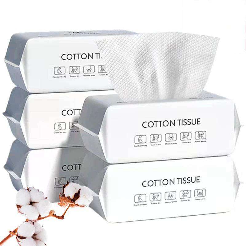 Disposable Facial Towels – Soft 100% Cotton, Additive-Free Disposable Facial Towels Babs