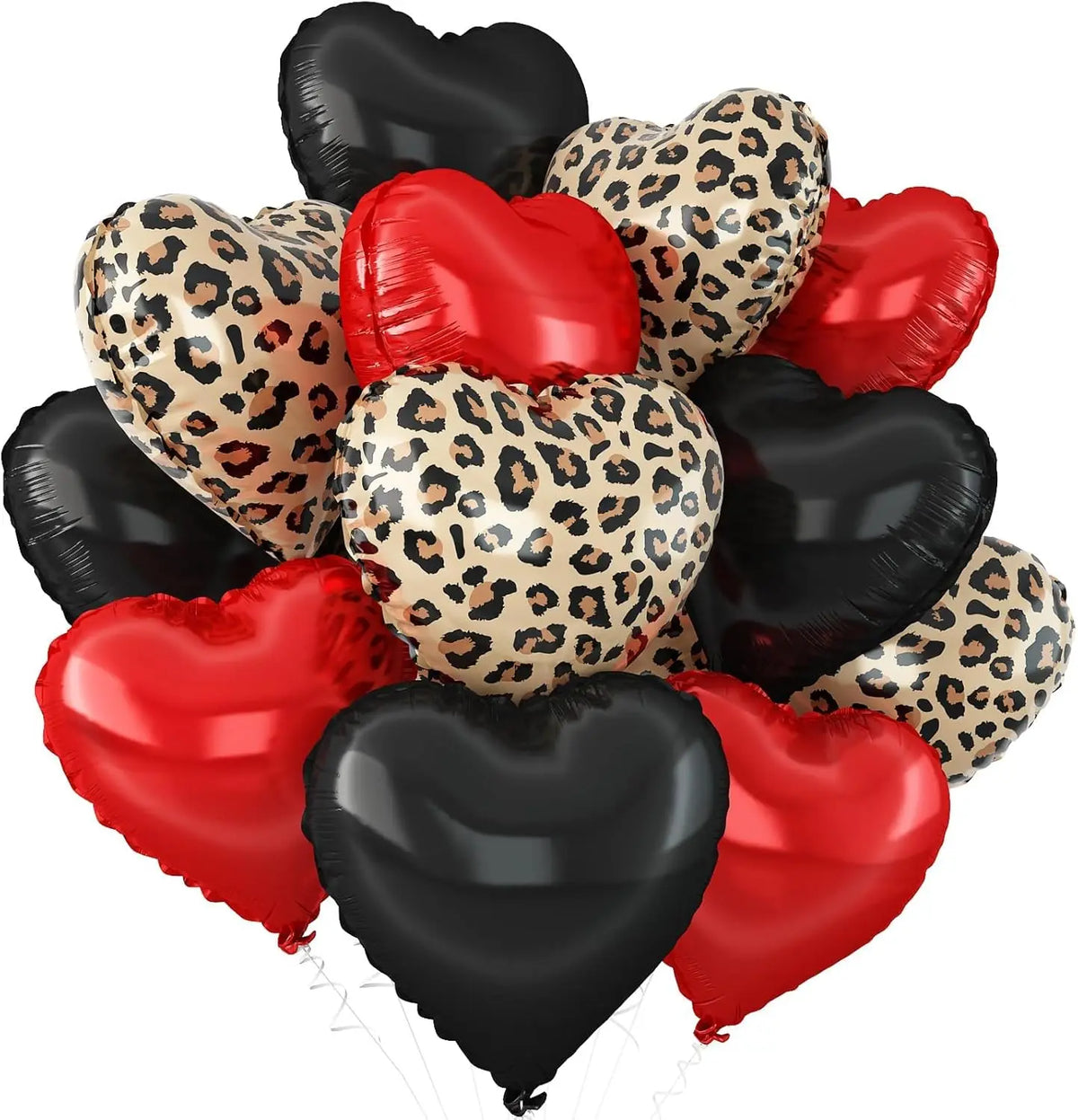 Leopard Print Heart Foil Balloons – Party & Wedding Decor Party Foil Balloons Babs