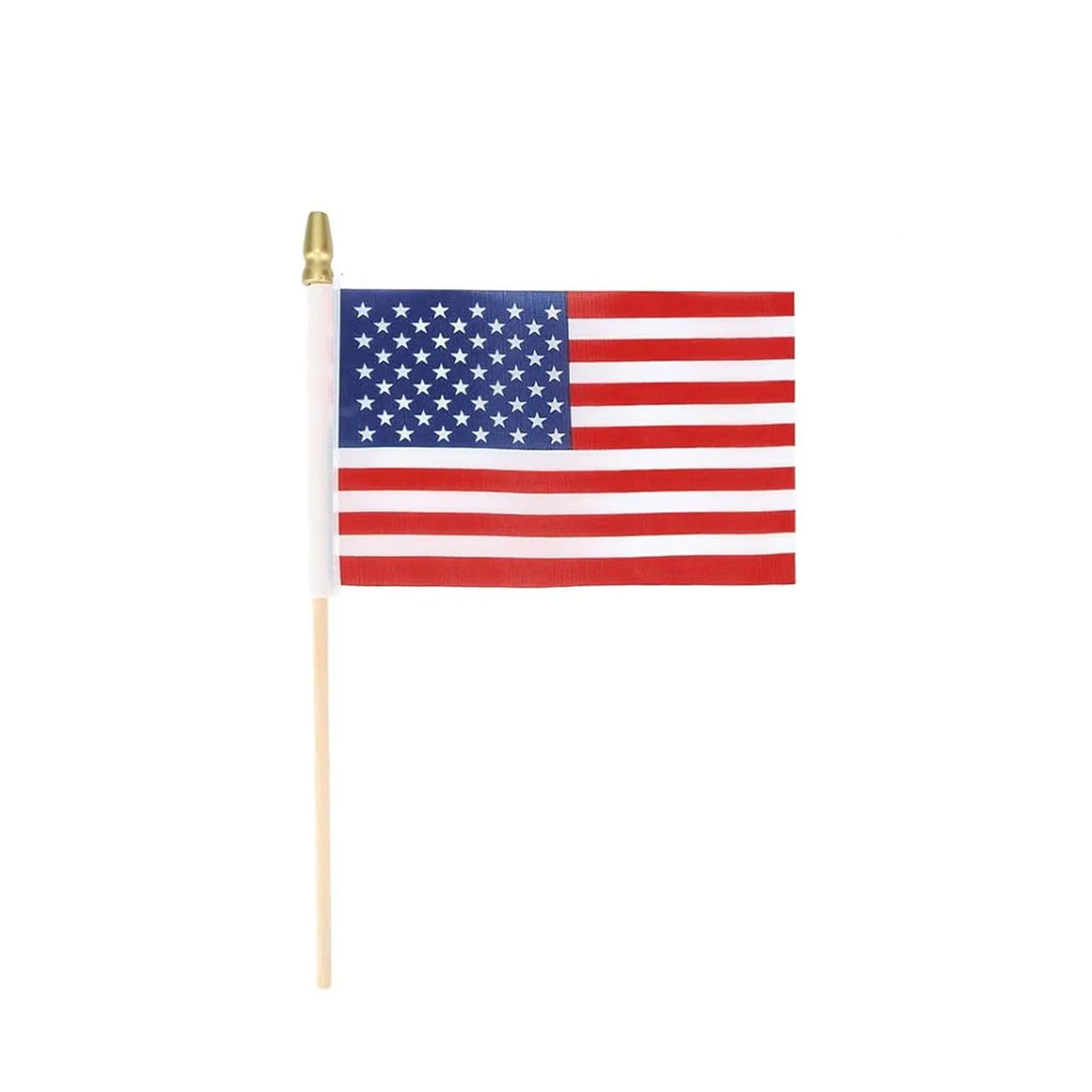 3-Pack Mini American Flags with Poles – 4th of July Decor Mini Hand-Waving Flags Babs 3PCS One Size
