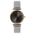 Women's Crystal Blue Quartz Watch – Stretch Strap Dress Watch Women's Dress Watch Babs Gray