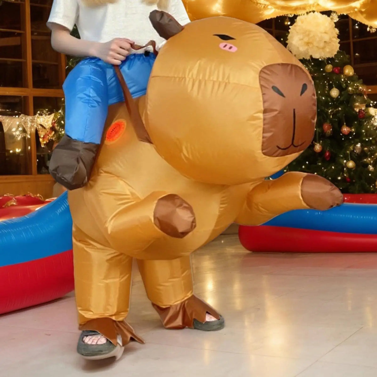Inflatable Capybara Ride-On Costume – Halloween & Cosplay Inflatable Costume Babs