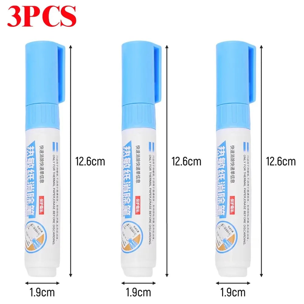 Thermal Paper Privacy Eraser Pen – No-Trace Info Remover Privacy Eraser Pen Babs 3PCS