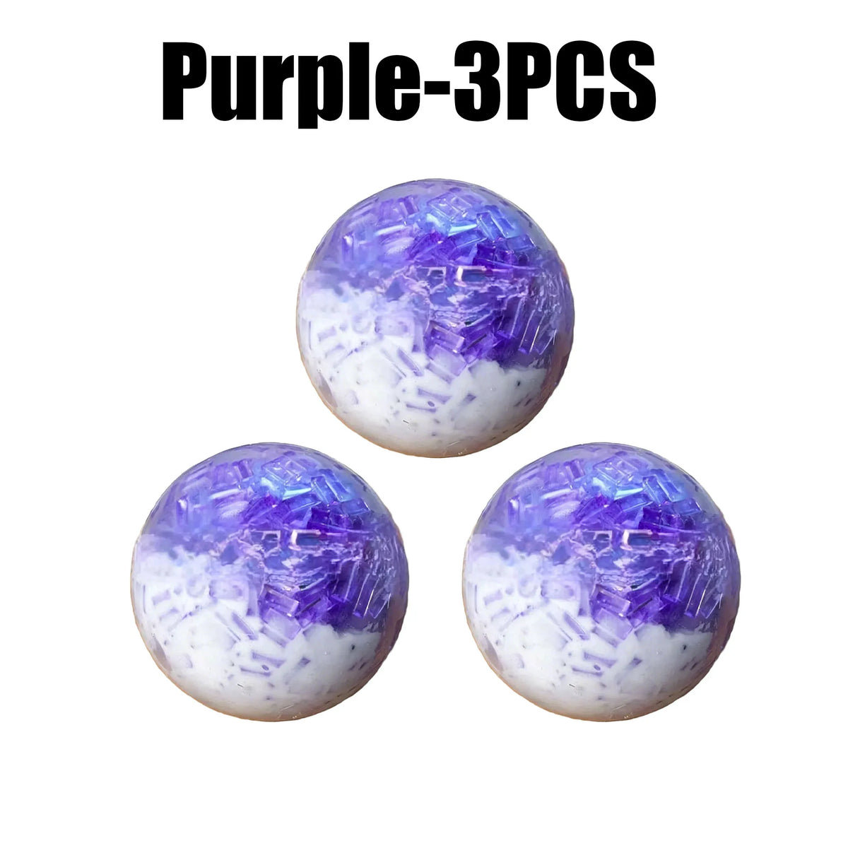 Slow Rising Ice Crackle Ball Squishy Sensory Fidget Toy Sensory Fidget Toy Babs Purple 3PCS