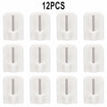 Self-Adhesive Curtain Rod Hooks – No-Drill, 4/8/12pc Set Curtain Rod Hooks Babs 12pcs