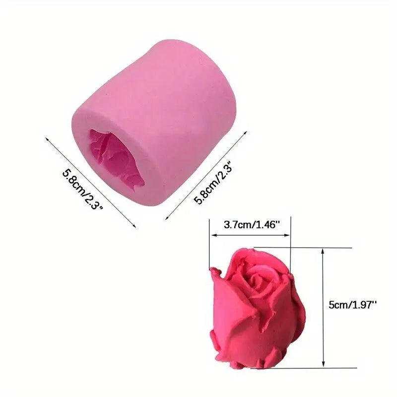 3D Rose Silicone Mold for Cake, Soap & Sugar Art Silicone Baking Mold Babs