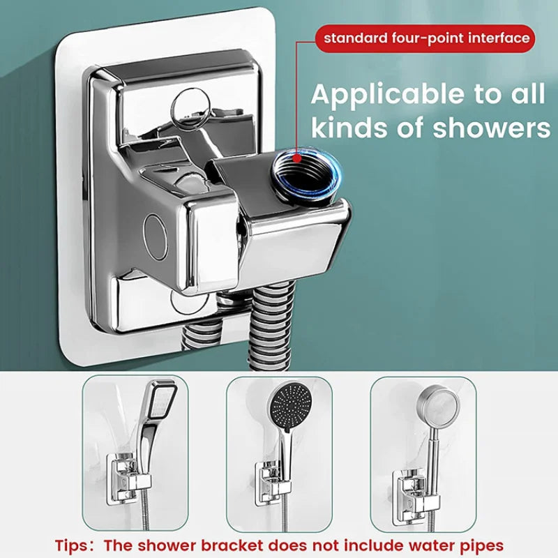Adjustable Self-Adhesive Shower Head Holder | Wall Mount Shower Head Holder Babs