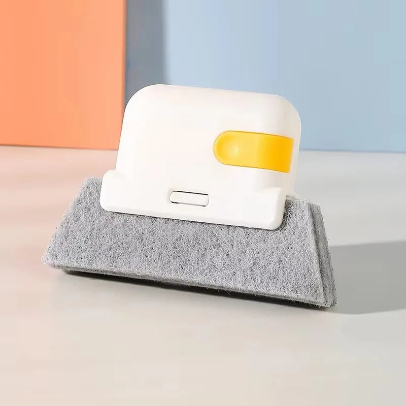 2-in-1 Window Track Cleaning Brush – Grout & Gap Cleaner Window Cleaning Brush Babs B-yellow
