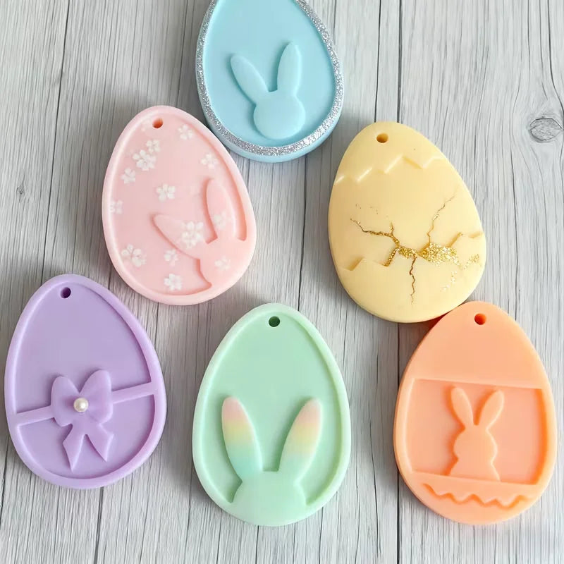 Easter Silicone Molds – Rabbit & Egg Resin Clay Plaster Mould Silicone Craft Mold Babs