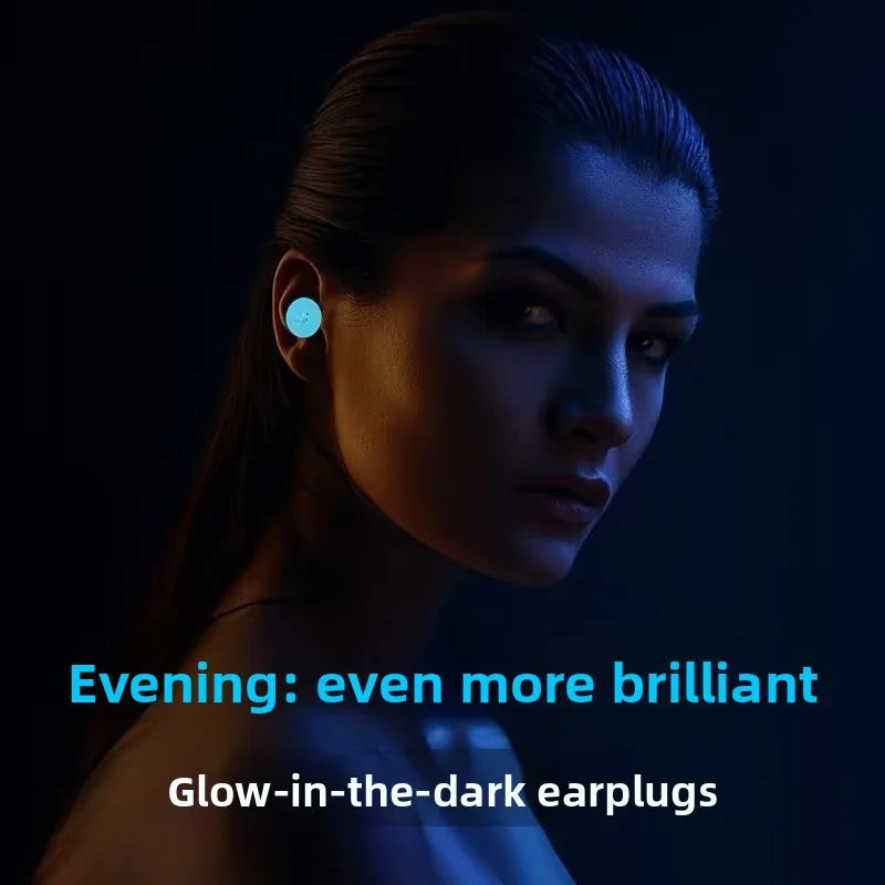 Glow Silicone Sleep Earplugs for Side Sleepers | CE Certified Sleep Earplugs Babs