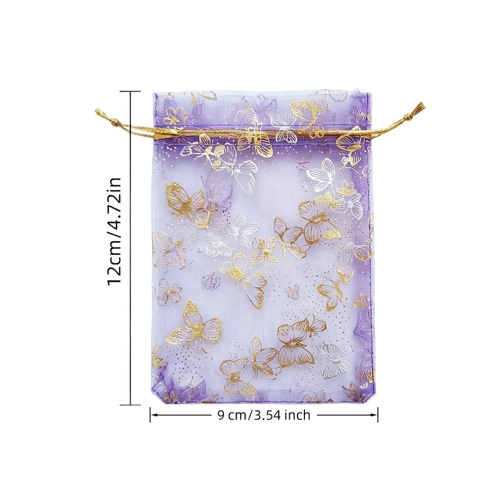 50Pcs Organza Drawstring Gift Bags – Jewelry & Party Pouches Organza Gift Bags Babs