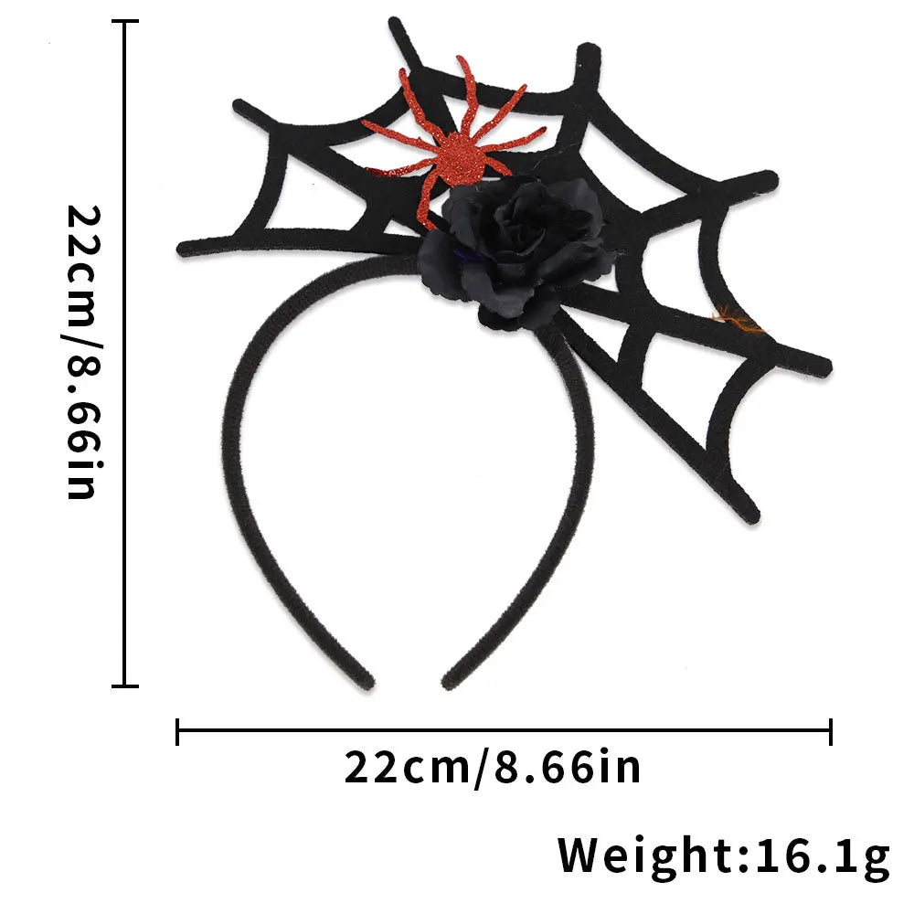 Halloween Spider Web Headband – Costume Hair Hoop Accessory Costume Headband Babs