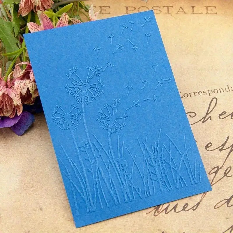 3D Dandelion Embossed Folder for DIY Scrapbooking & Cards Embossing Folder Babs