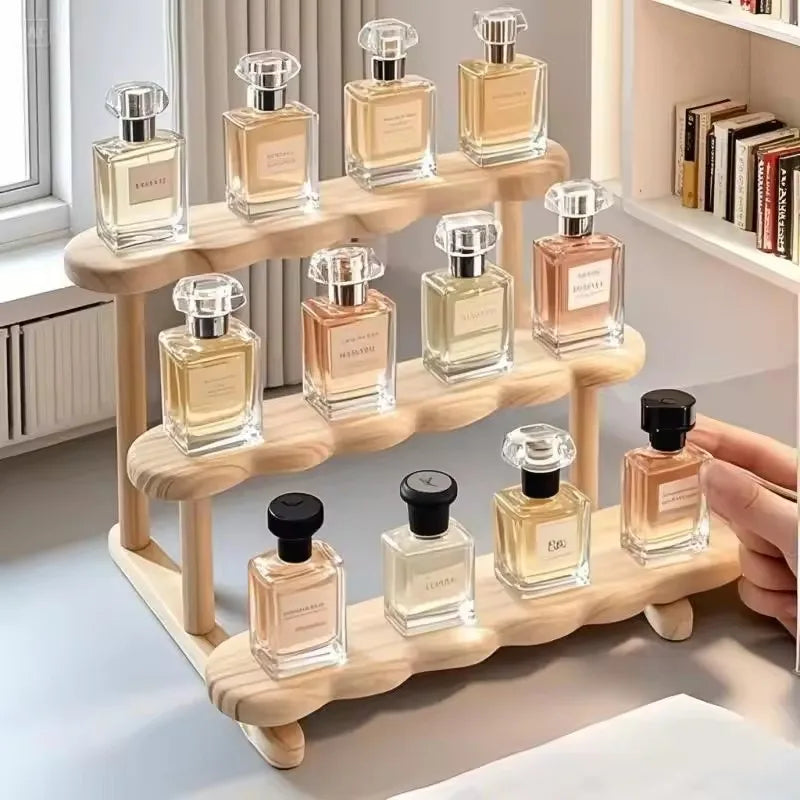 Wooden Display Shelf Riser – Figures, Makeup & Perfume Display Shelf Riser Babs