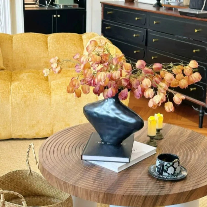 Modern Ceramic Vase | Elegant Hydroponics Flower Bottle Décor Decorative Ceramic Vase Babs
