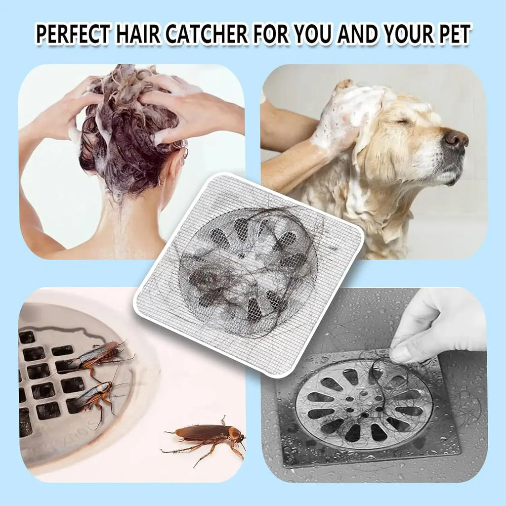 Disposable Hair Drain Catcher Mesh Filter Stickers 50–1000 Pcs Drain Catcher Sticker Babs
