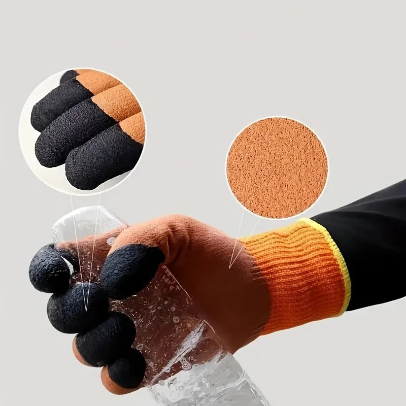 10 Pairs Waterproof Winter Work Gloves – Nylon, Lead-Free Winter Work Gloves Babs