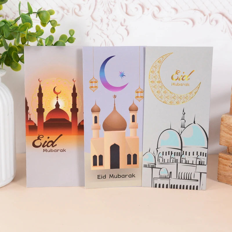 6-Piece Eid Mubarak Cash Envelopes & Money Gift Bag Set Gift Envelopes Set Babs