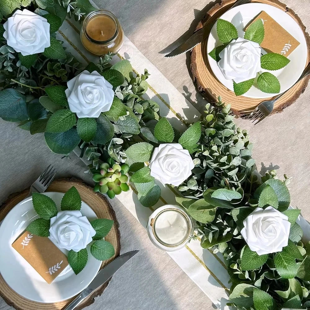 PE Foam Artificial Rose Heads – Wedding, Home & DIY Décor Artificial Flower Heads Babs