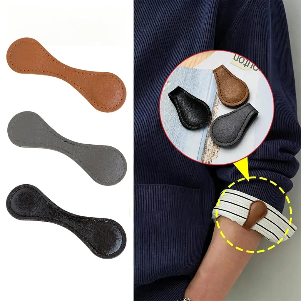 Magnetic Sleeve & Cuff Clips – No-Sew PU Leather, Set of 2 Magnetic Cuff Clips Babs