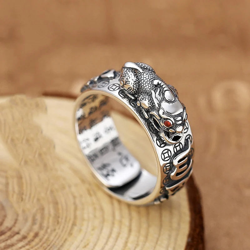 Feng Shui Pixiu Adjustable Ring – Lucky Wealth Amulet Fashion Ring Babs