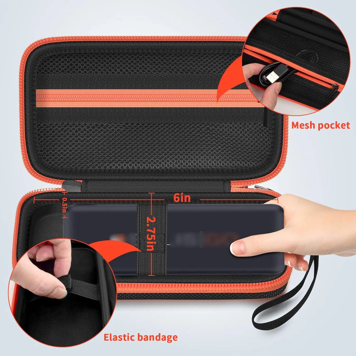 Travel Case for SIMO Solis Go 4G Mobile Hotspot WiFi Power Bank Hotspot Carrying Case Babs