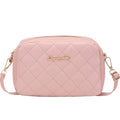 Women's Embroidered Camera Crossbody Bag | Chain Shoulder Purse Crossbody Shoulder Bag Babs Pink One Size