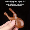Natural Sandalwood Massage Comb – Scalp, Face & Body Wooden Massage Comb Babs massage comb
