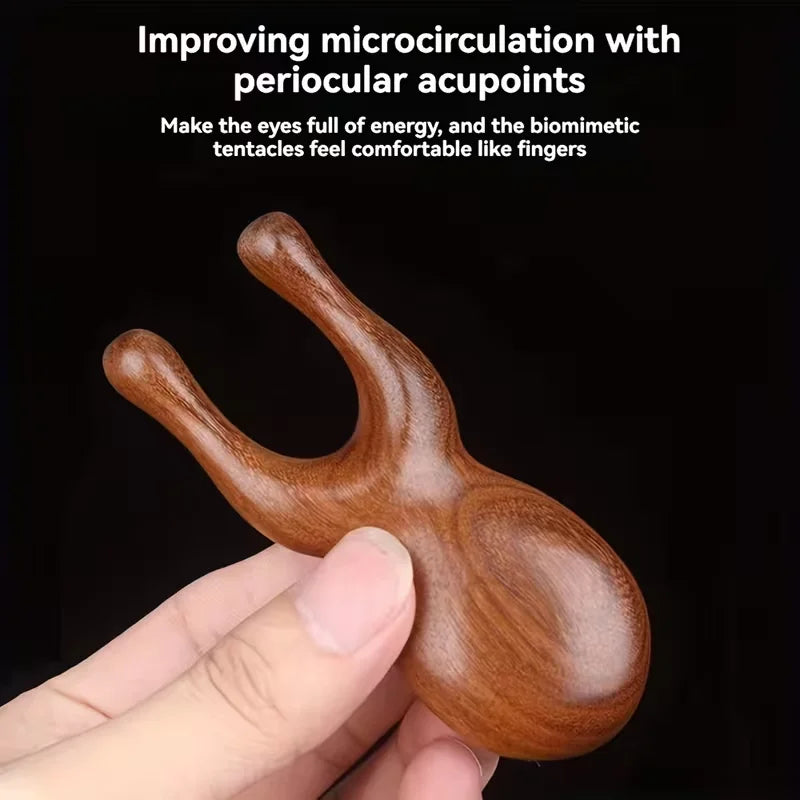 Natural Sandalwood Massage Comb – Scalp, Face & Body Wooden Massage Comb Babs massage comb